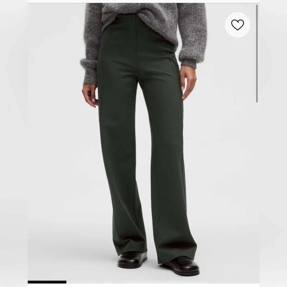 lululemon Stretch Knit Straight-Leg Pull-On Pant SZ Small Blackened Pine NWT - Picture 1 of 5